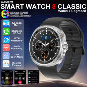 2025 New Watch8 Classic Rotating Bezel SmartWatch 1.43" AMOLED Screen NFC Compass GPS Path 3ATM Waterproof Smartbracelet For iOS