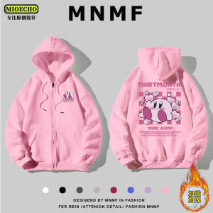 Spring Autumn Cartoon Girls Hooded Jacket Zipper Casual Outerwear for Kids Big Children Trendy Cardigan Coat Polyester Cotton Blend