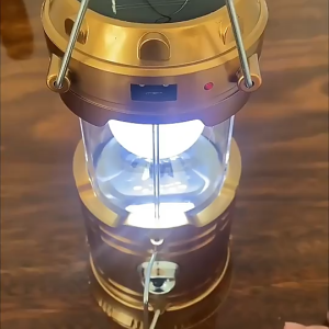 Solar LED Rechargeable Cool Hidden Fan Lantern Camping Outdoor Travel/Lampu Suluh Tanglung