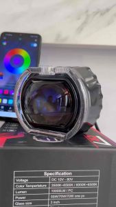 Lampu biled asli 45 inchi blue lens devil RGB By CR7