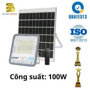 Đèn pha Mắt ngọc năng lượng mặt trời Kitawa 100W DPMN100
