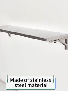 304 Iron steel kitchen storage rack wall rack partition rack restaurant microwave oven rack foldable