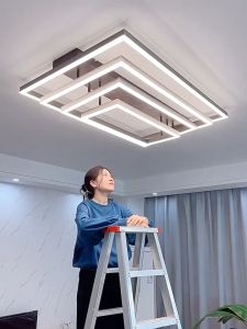 CHNT Nordic Luxury Chandelier LED Modern Ceiling Lamp With Remote Control For Living Room Dining Room Cafe