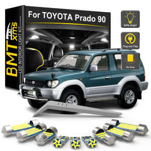 BMTxms 5/7/12Pcs Canbus LED Interior Light Dome Map Bulb Kit For Toyota Prado 90 1996 1997 1998 1999 2000 2001 Car Accessories
