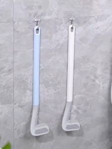 Sikat WC Silikon Toilet Pembersih Lantai Kloset Kamar Mandi Wadah Tatakan Sikat Brush Gagang panjang