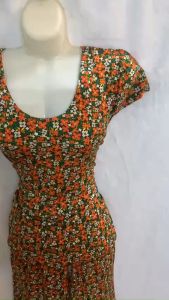 Sét 5 Bộ thun A Ti Nữ co giãn thoải mái quần lửng phom ống rộng – áo cổ tim hoặc tròn-tay con(45-72kg)