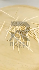 ROZEL Tusuk Gigi Bambu Premium / Tusuk Gigi Bamboo / Dongkrak Gigi / Tusuk Gigi Refill