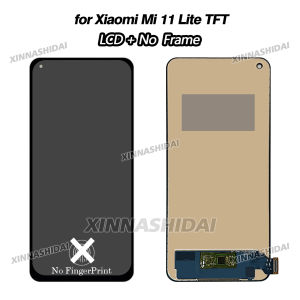 New Screen For Xiaomi Mi 11 Lite M2101K9G TFT Display Touch Screen Frame Housing Digitizer Assembly ﻿