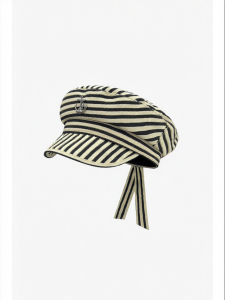 Striped Vintage Sailor Fashion Hat For Large Heads
