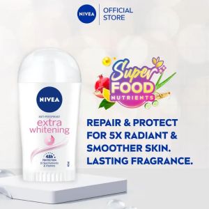 NIVEA Deodorant Female Extra Bright Stick 50 ml / Triple Pack / Personal Care / Anti Perspirant / Anti Odor / Anti Sweat (Deodoran Perempuan)