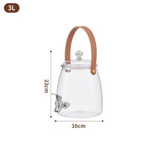 Portable Water Dispenser With Tap Large Capacity Beverage Bucket