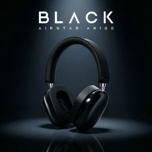 Monster | Monster AH100 -45dB ANC Headphone Bluetooth 6.0 Active Noise Cancelling Earphones Hifi Stereo Wire/Wireless Over-Ear Headset