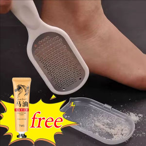 Dorisna Foot File Scraper Exfoliating Feet Professional Steel Pedicure Tools Foot Dead Skin Remover Foot Care 【Free Foot Cream】