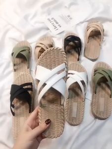 Ready Stock MICOLE S149 Tepisi X Sandal Women’s Sandals Kasut Wanita Shoe Girl Flat Shoes Heel Travel Lady Perempuan