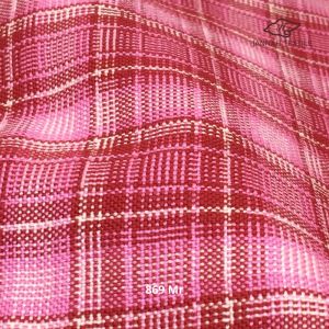 Kain Katun Yarndyed / Yanded Motif Kotak 869 Ungu / 869 Merah / 869 Biru / 953 Kuning