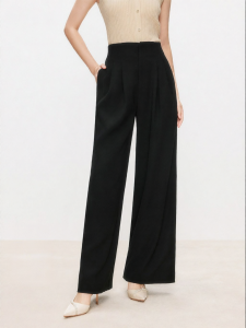 Koradior | High Waist Straight Casual Pants