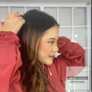 Raincoat!! jas hujan tebal terbaik by garuda bisa cod red/merah maroon