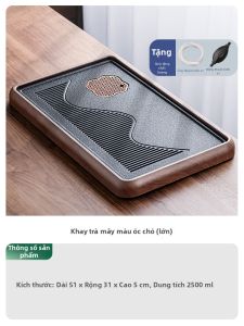 SHENGCANG | Khay Trà Tre Khô Nhỏ Hình Chữ Nhật