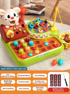 Fishing and Mole Beating Educational Toy