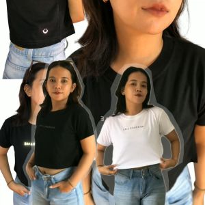 Perspective Crop Tee | Main Oods | Crop Top YK2 | Kaos Skena Kaos Hitam Putih