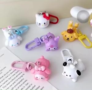 Gantungan Kunci Desain Kartun Anime Sanrio Hello Kitty Melody Cinnamoroll Pompurin Untuk Tas Sekolah