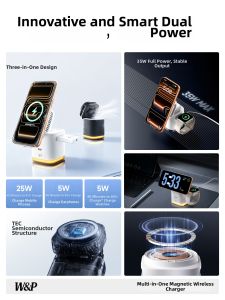 W&P | Semiconductor Cooling 3-in-1 Wireless Charger 35W