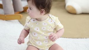 New Year 2024 Baby Outfit Baby Girl Cute Lace Leader Clothes 3-piece Set Onesies For Baby Girls 0-12Months Pajama Kids For Girl 100%Cotton Peach Romper