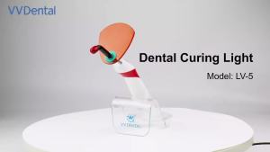 VV DENTAL | VVDental LV-5 Wireless LED Dental Curing Light Dual Mode 1000-1700mW/cm² 6 Timing Settings For Orthodontics Oral Restoration