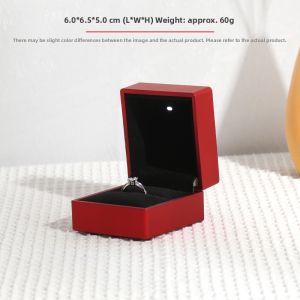Engagement Ring Box with Light Wedding Jewelry Necklace Box Gift Box LED Glowing Bracelet Box Earring Packaging Box