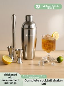 Home Stainless Steel Cocktail Shaker Set for Cocktails and Lemon Tea
