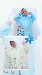 JAS HUJAN TERUSAN ANAK ADA RANSEL MOTIF LUCU KIYOWO - NEW PRODUCT KUALITAS PREMIUM