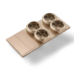 Skin Sensation Skin Feel Paint Rocker Switch Integrated Panel Wall Socket Power Sockets Button Light Switch Embedded Embedded
