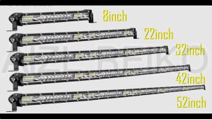 LED Light Bar 6D Reflector 10inch LED Light Single Row Spot Flood Combo Beam Light Offroad Car4X4