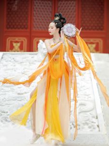 Classical Indian Princess Outfit Dance Costume Skirt Set Ethnic Style Girls Han Elements Flying Sky Scenery Fashionable Women