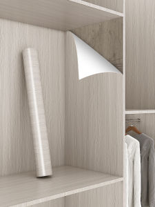 Wardrobe Stickers Refurbished Self-Adhesive Waterproof Moisture-Proof and Mildew-Proof Packing Paper Wardrobe and Cabinet Interior Modification Color Changing Film