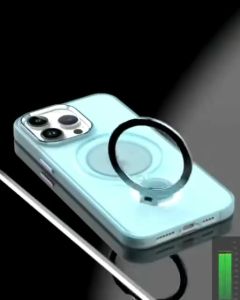 Magnetic Support Kickstand Phone Case For Samsung S21 S22 S23 S24 Ultra Plus 360° Rotation Invisibility Ring Stand Holder Back Cover