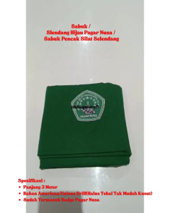 Sabuk / Slendang Hijau Pagar Nusa / Sabuk Pencak Silat Selendang