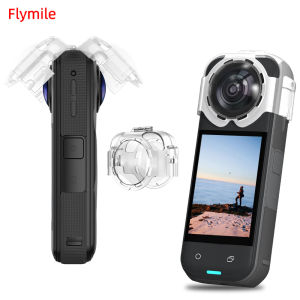 Flymile Lens Guard For Insta360 X5 Camera Accessories Snap-on Anti-fog Lens Cap Scratch Clear Housing