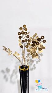 Bunga Daun Artificial Koin Gold: Dekorasi Imlek yang Tahan Lama