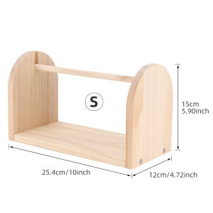 QJH Single Revolving Yarn Ball Holder - Wooden Crochet Yarn Holder or Storage - Crochet Yarn Ball Knitting & Crochet Supplies