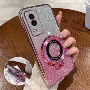 HonorGT Phone Case Huawei Transparent Silicone Protective Cover Full Protection Anti-Fall with Stand Womens Style Compatible with Honor GT