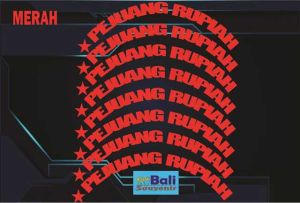 stiker ban 3D "PEJUANG RUPIAH" FREE CUSTOM