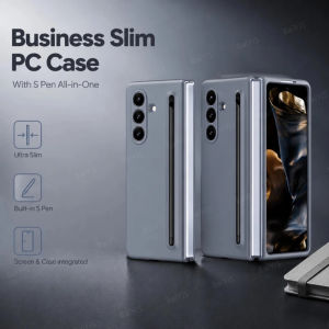 With S Pen Stylus Screen Film Slim Case For Smasung Galaxy Z Fold 8Ultra 8 7 6 5 4 Pen Slot Shockproof Hard PC Protection Cover