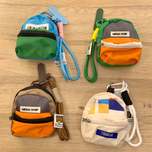 Mini Canvas Phone Bag with Lanyard Womens Handbag Small Wallet Key Storage Summer Walking Backpack Makeup Lipstick Charging Head Storage