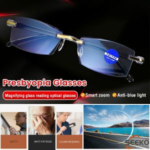 Seeko Frameless Reading Glasses Anti-blue Presbyopia Glasses Farsightedness Glasses