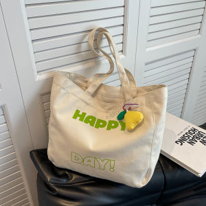 Large Capacity Canvas Tote Bag Fashionable Letter Print Handbag Womens Summer 2025 New Style Yang Xueqiu Brand Handbag