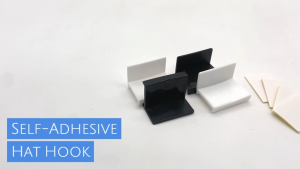 PrintYourStyle Self Adhesive Door Wall Baseball Cap Hat Holder Storage Rack Baseball Caps Hanging Hooks - 10pcs