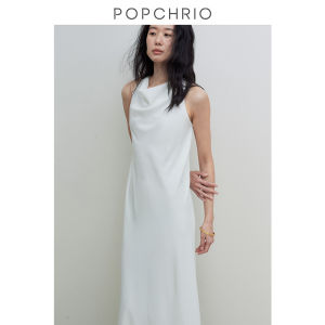 POPCHRIO | Đầm A-Line Kiểu Pháp Quai Hở Vai