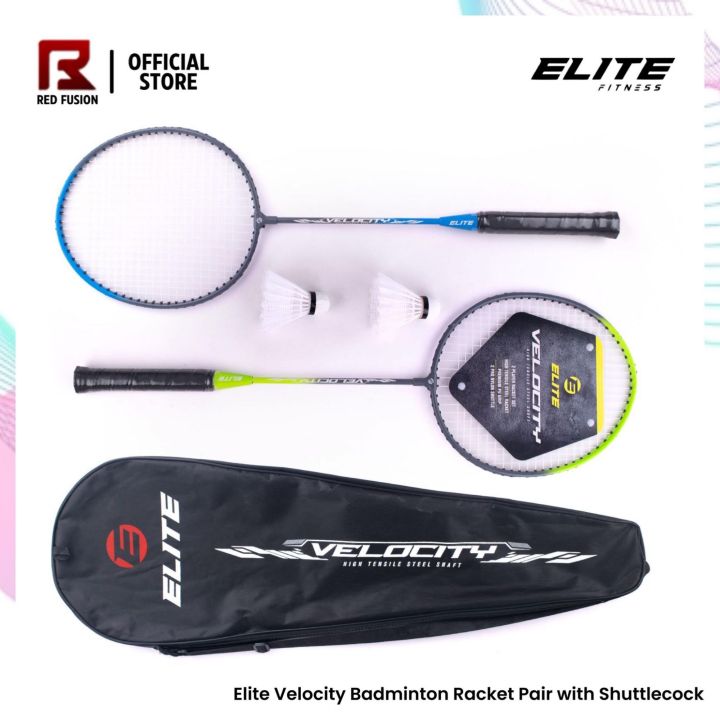 Elite Velocity Badminton Racket Pair with Shuttlecock | Lazada PH