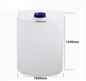 Plastic Water Tower Swimming Pool Water Tank PE Mixer Drum Chemical Pesticide Barrel 40/60/80L Outdoor Camping Water Storage